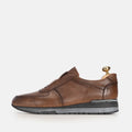 Volzak 5227 Vintage Brown Leather Sneakers