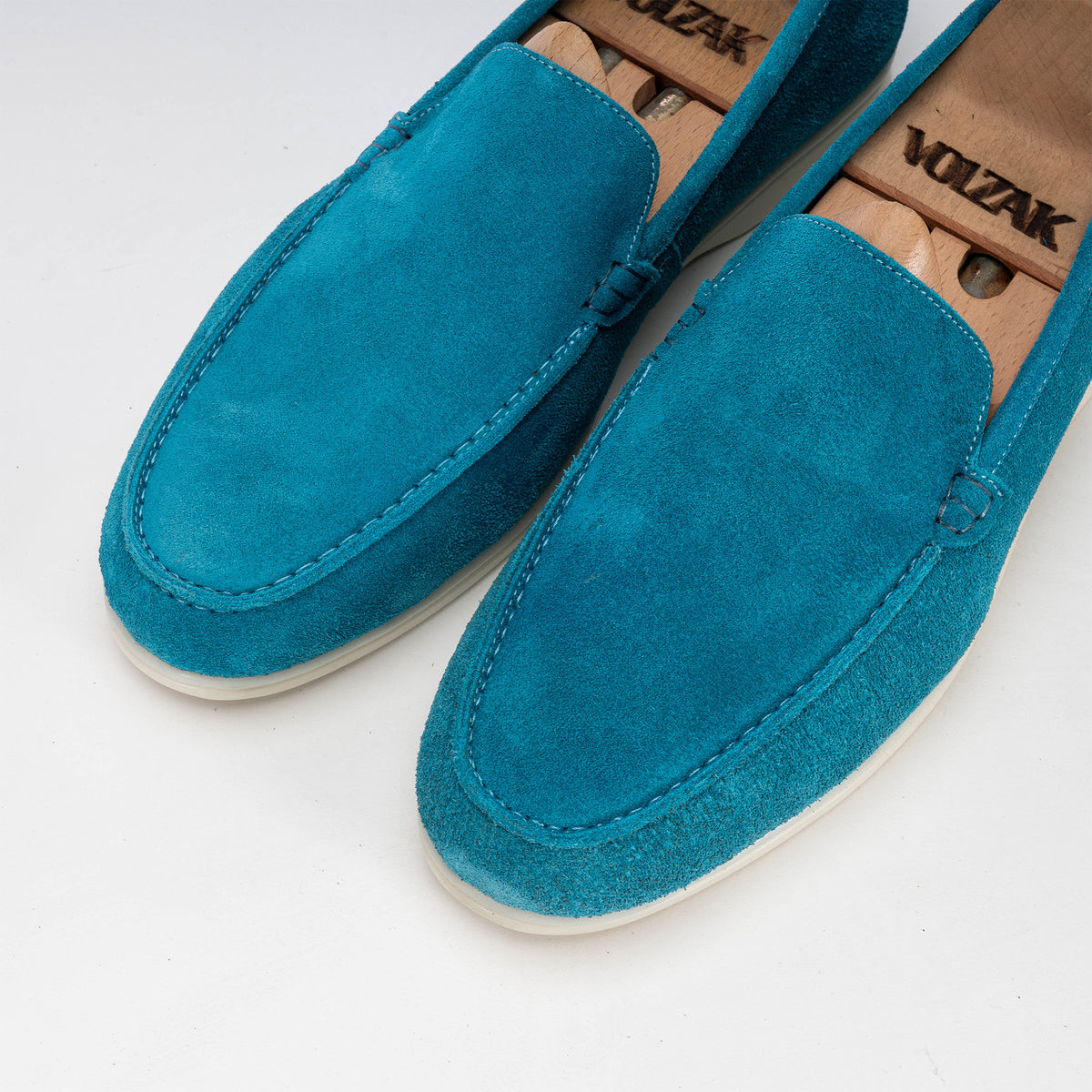 Volzak 3061 Turquoise Suede Loafer