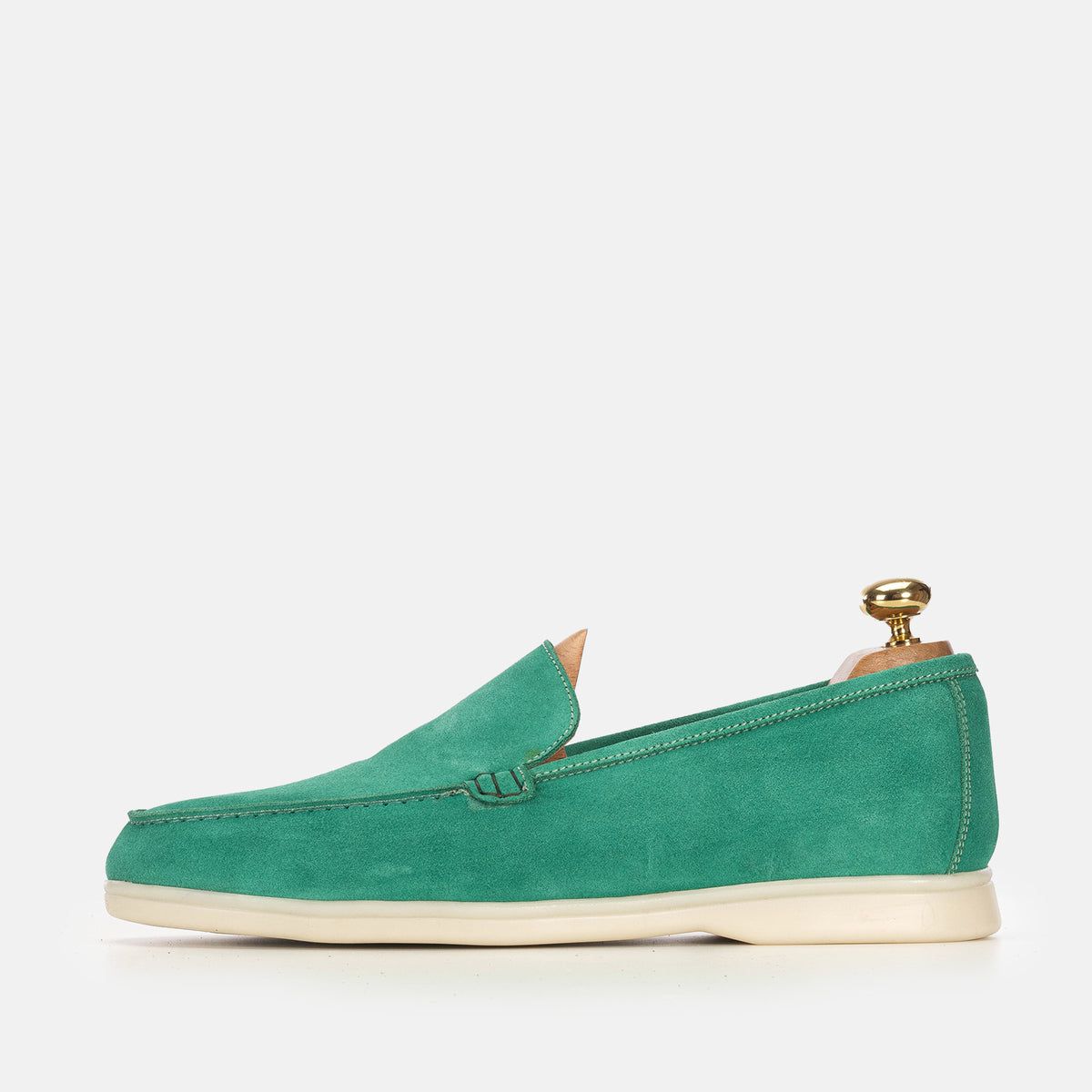 Volzak 3061 Mocassin en daim Vert Royale