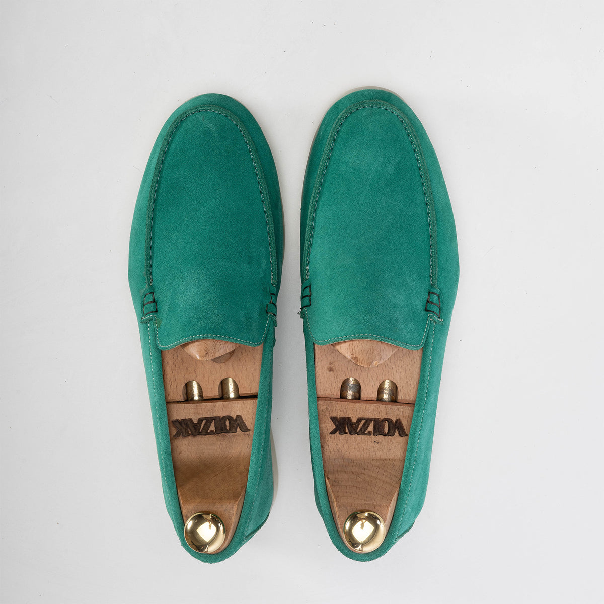 Volzak 3061 Royal Green Suede Moccasin