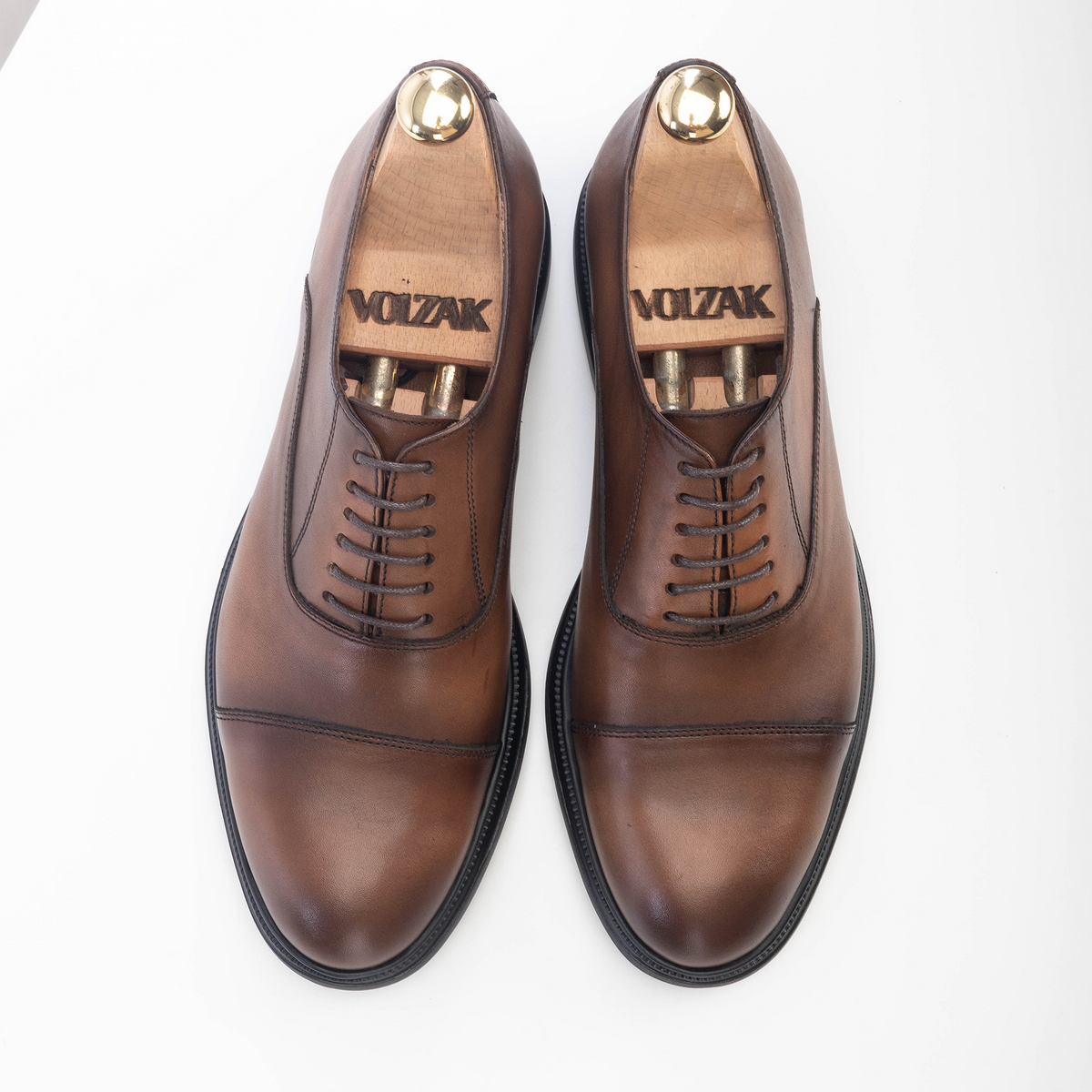 Volzak 5232 vintage brown leather shoe