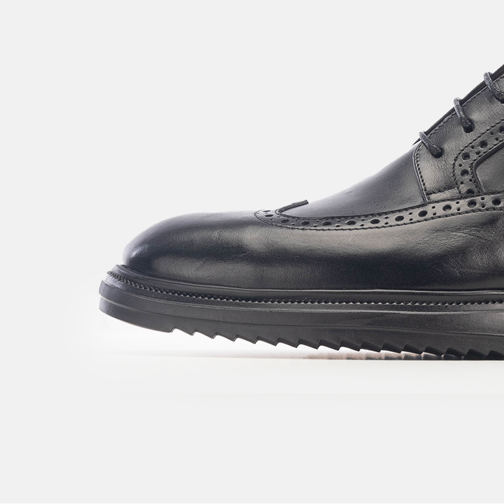 Volzak 5235 black leather shoe