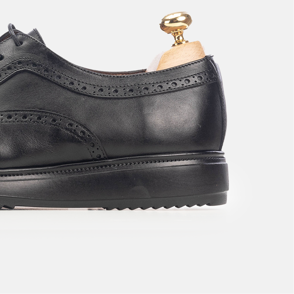 Volzak 5235 black leather shoe