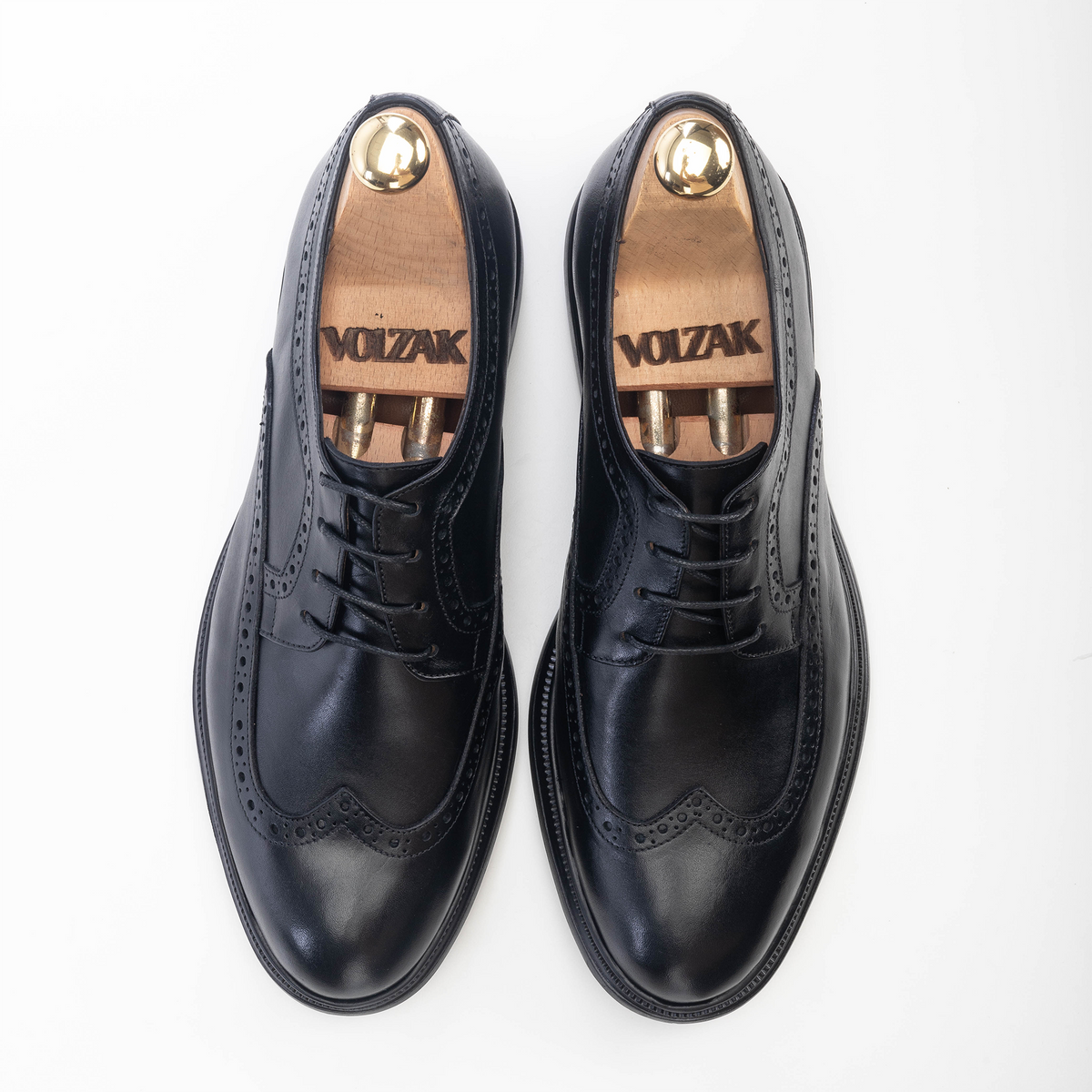 Volzak 5235 black leather shoe