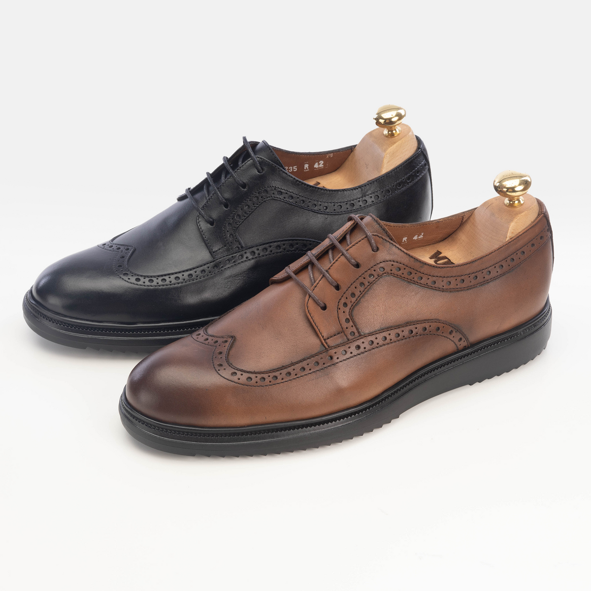 Volzak 5235 black leather shoe