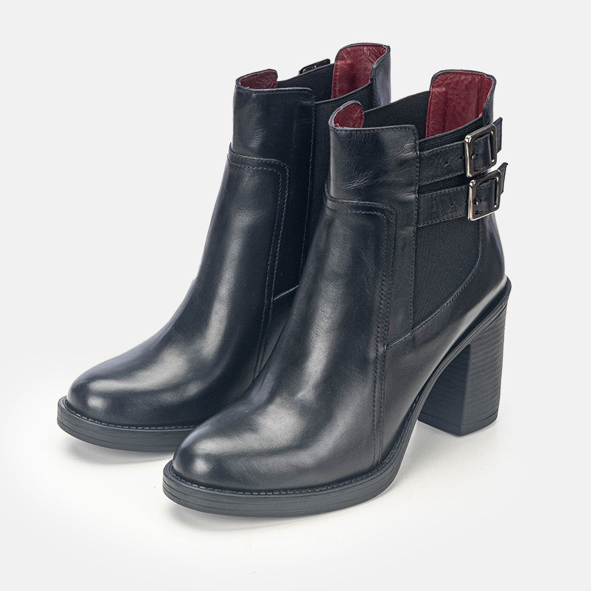 Volzak 2026 Black Leather Ankle Boot