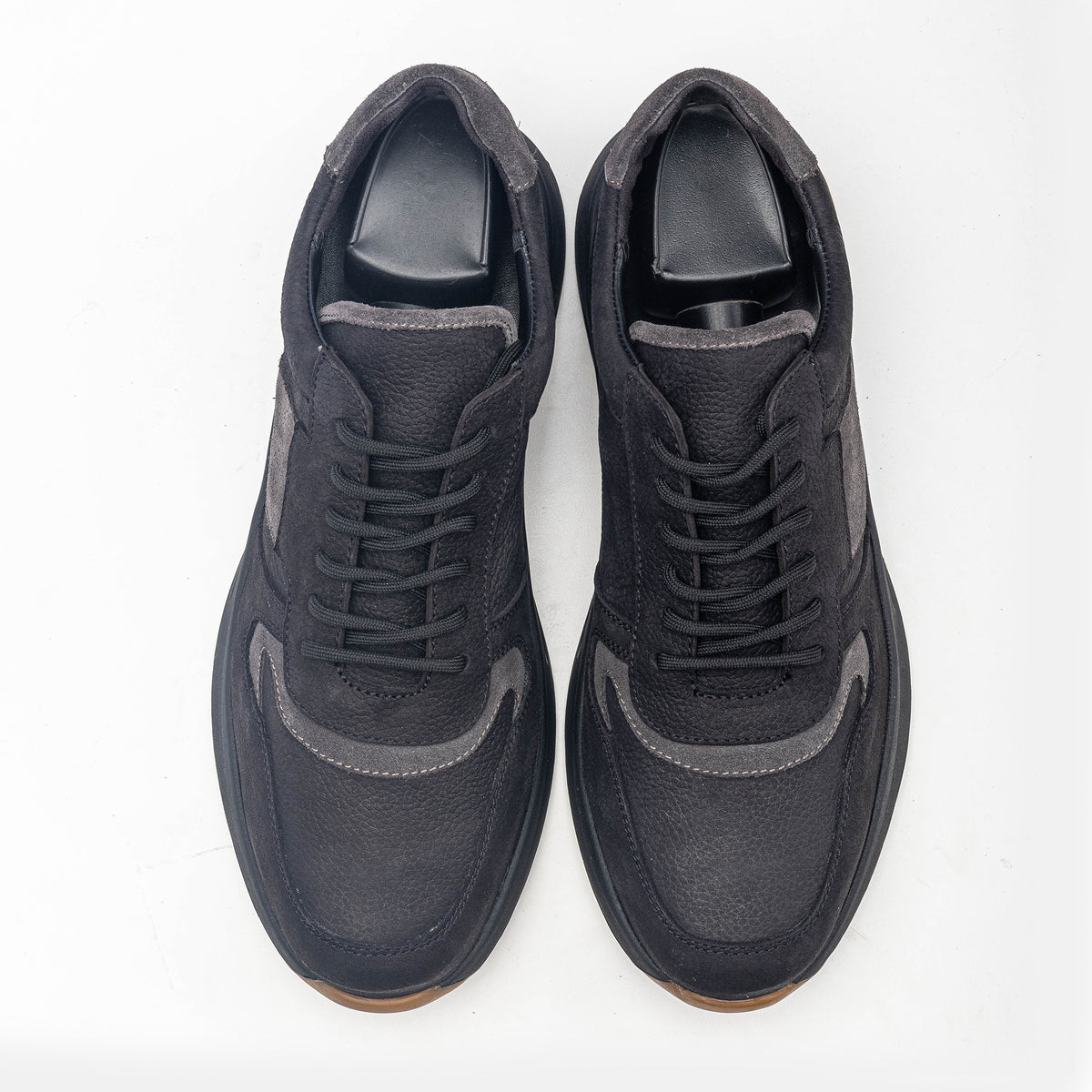 Volzak 3038 Basket en nubuck Noir Gris