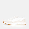 Volzak 3039 Beige White Leather Sneakers