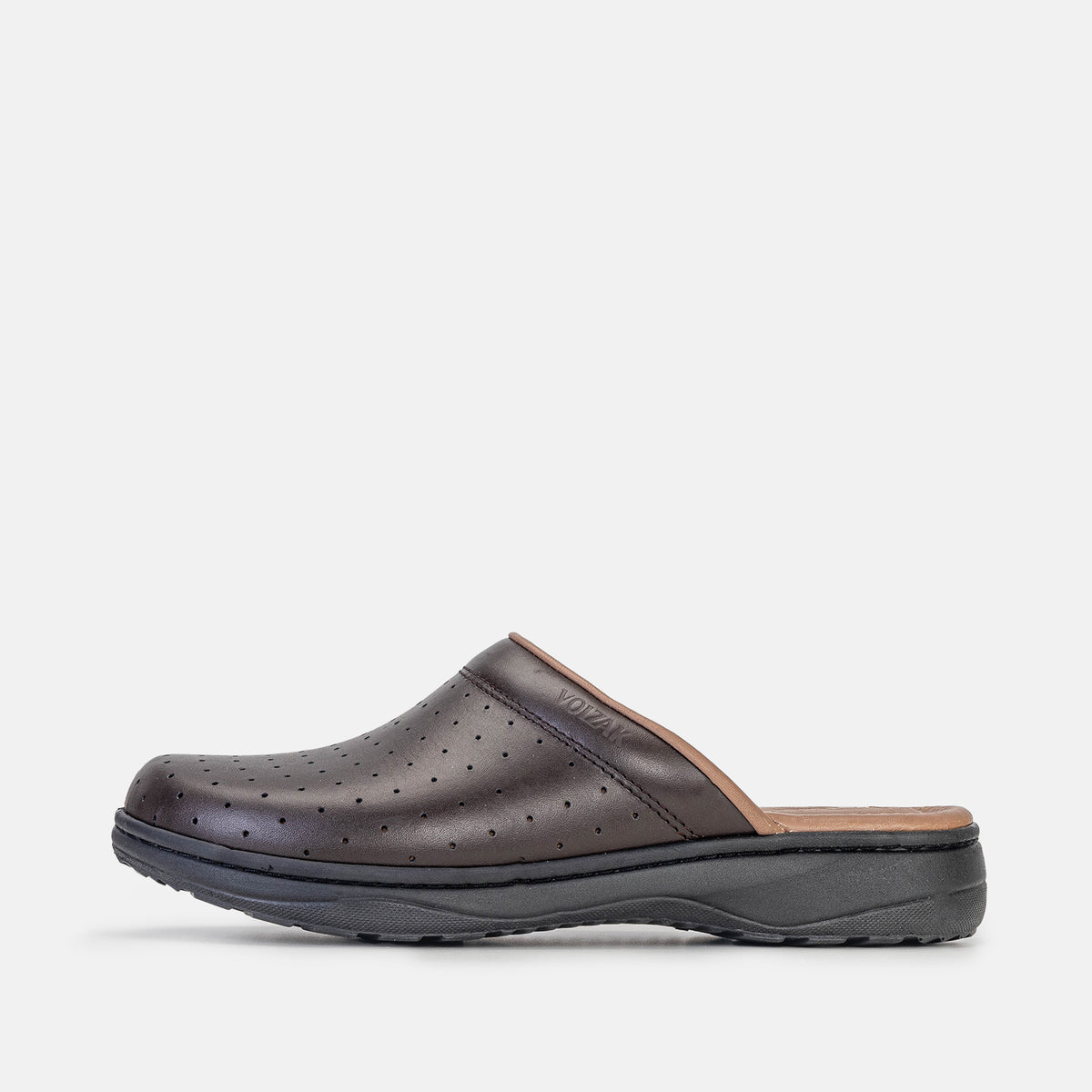 Volzak 015 Sabot médical en cuir marron