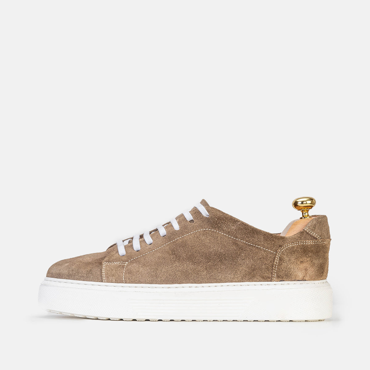 Volzak 5214 Taupe suede sneaker