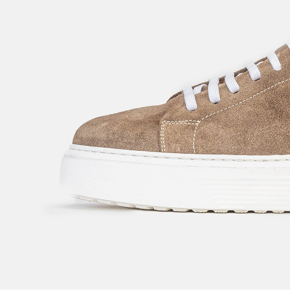 Volzak 5214 Taupe suede sneaker