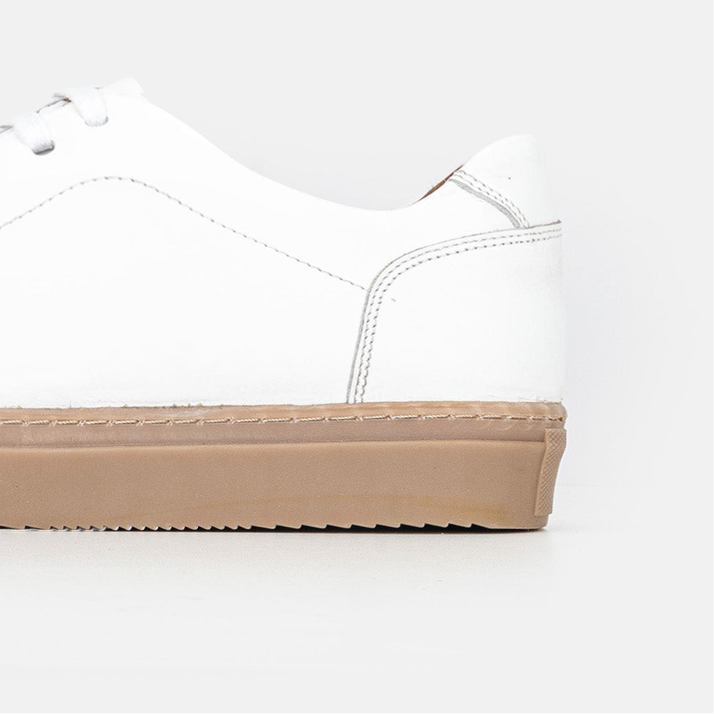 Volzak 5150 White Leather Sneakers