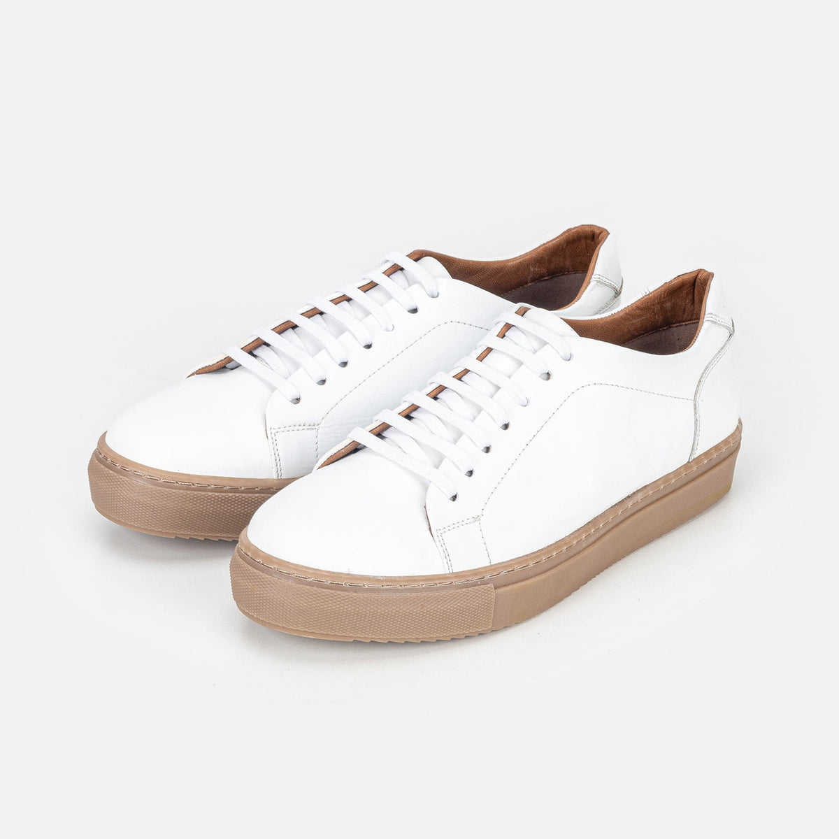 Volzak 5150 White Leather Sneakers