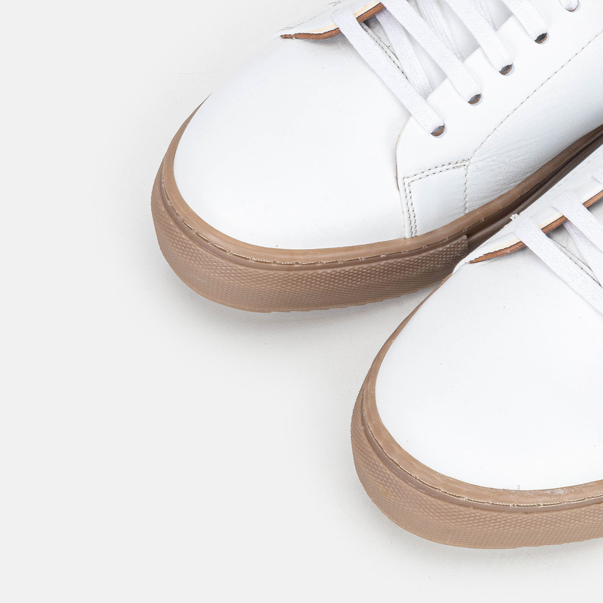 Volzak 5150 White Leather Sneakers