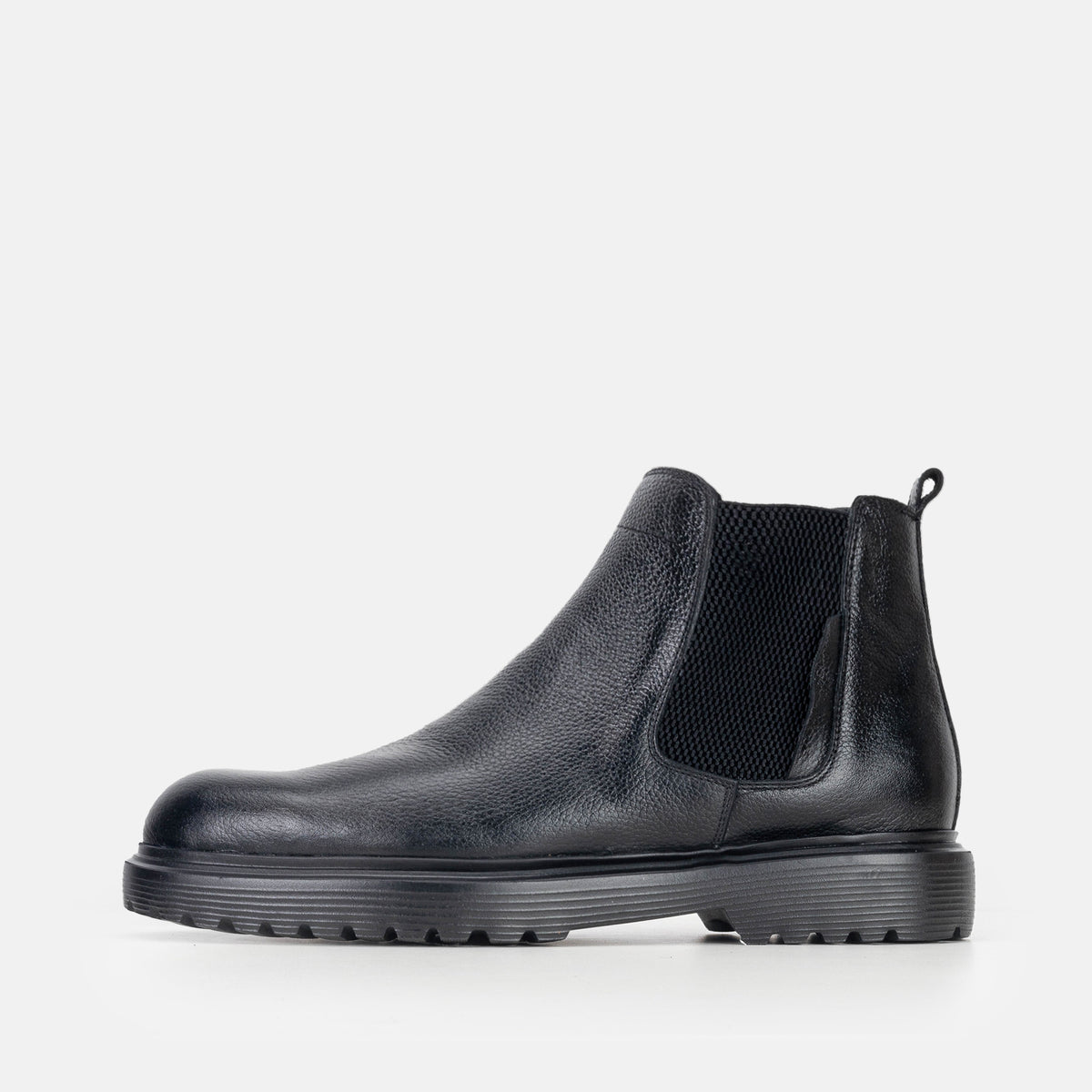 Volzak 5315 Bottine en cuir Noir grainé