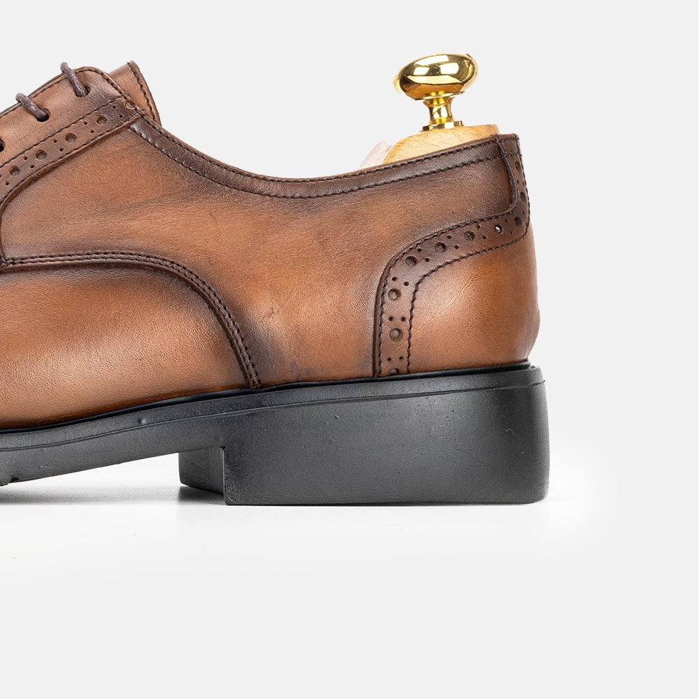 Volzak 5320 chaussure en cuir Marron Vintage