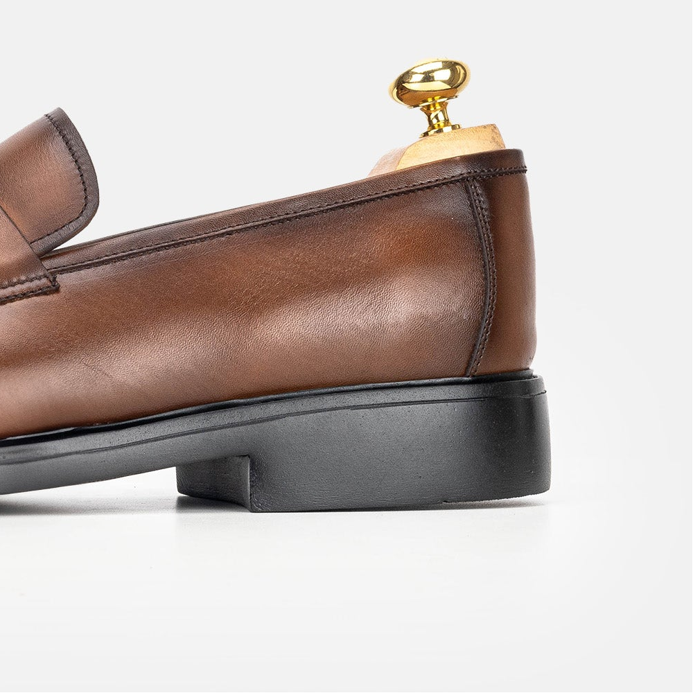 Volzak 5321 chaussure en cuir Marron Vintage