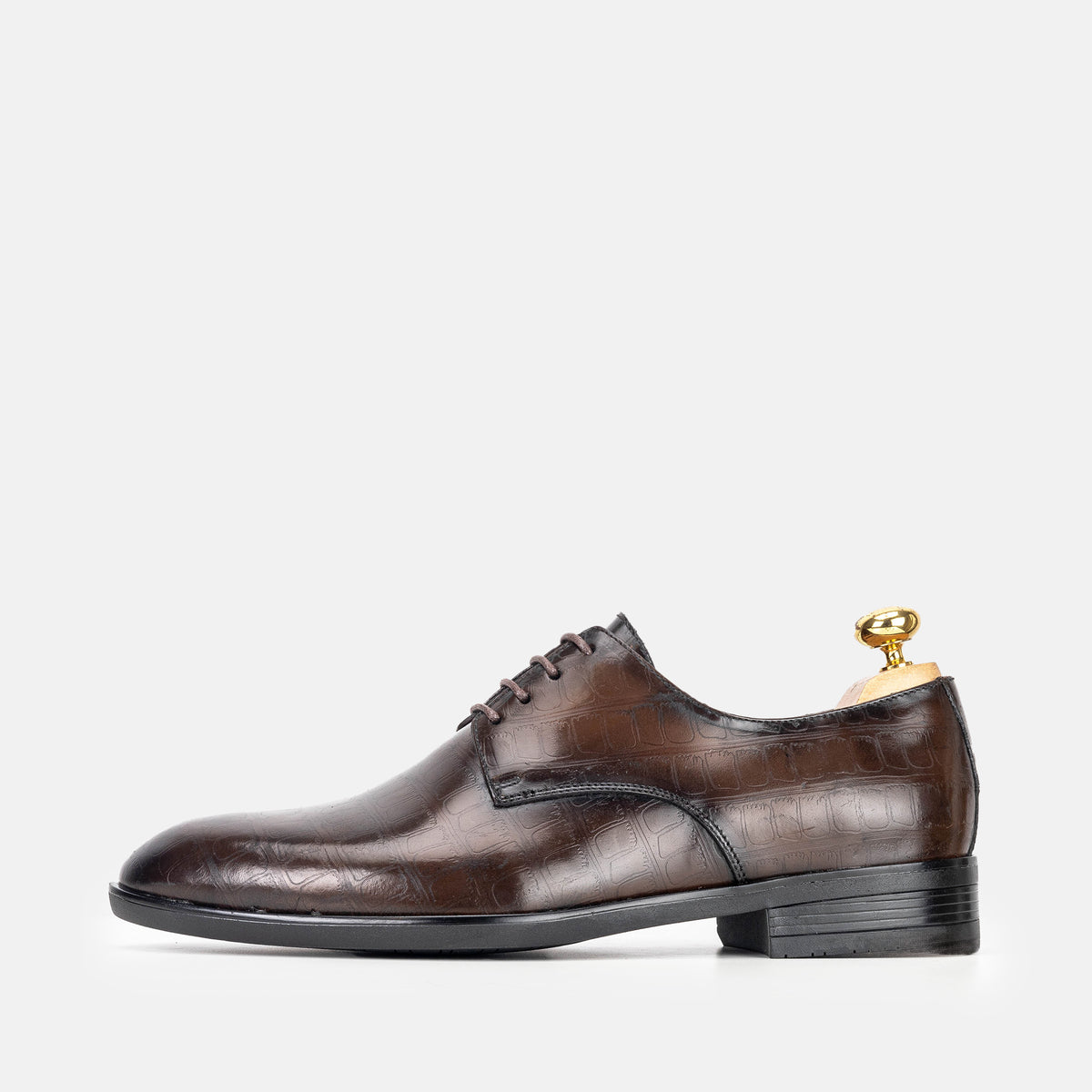 Volzak 5323 chaussure en cuir Marron Vintage