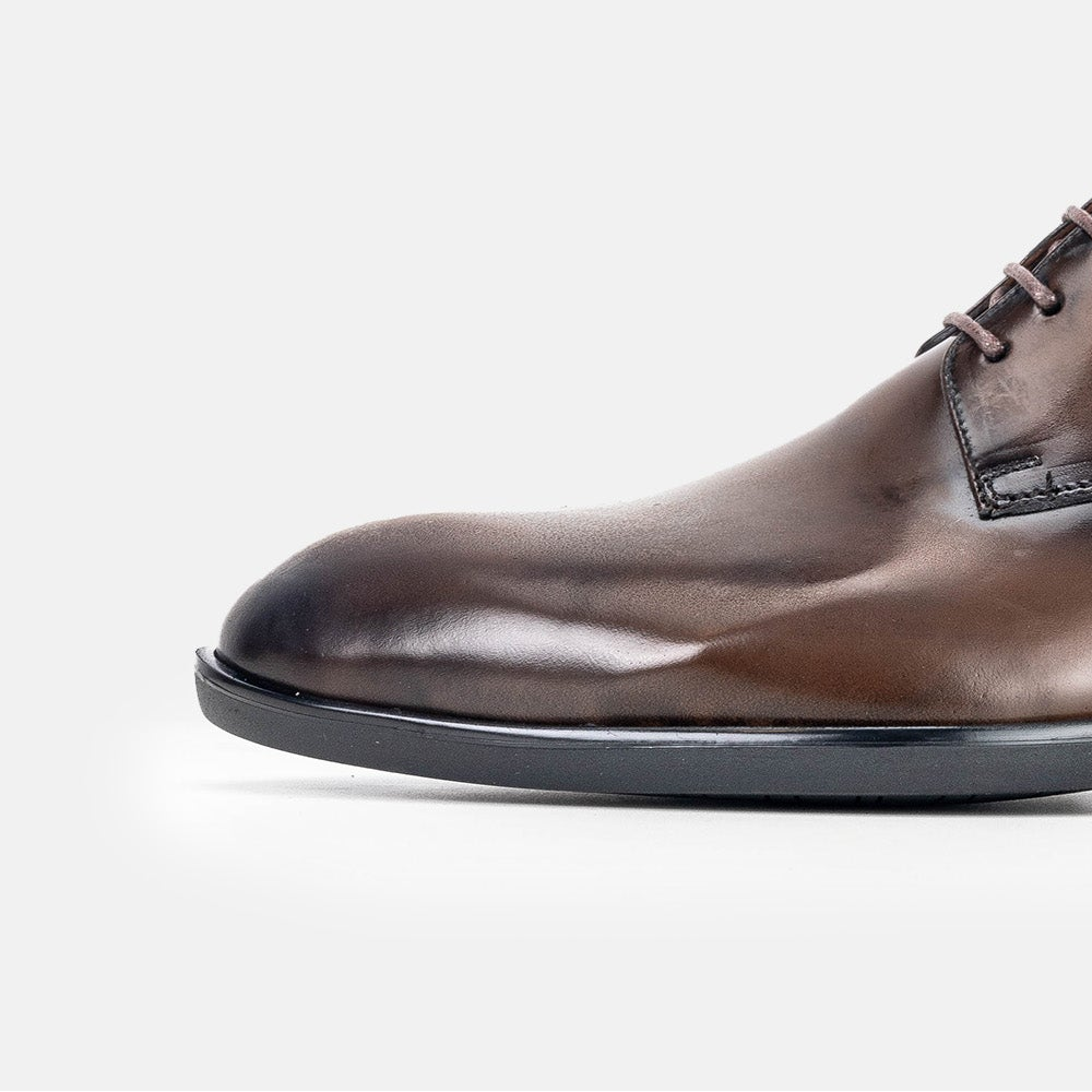 Volzak 5325 chaussure en cuir Démasquable Marron vintage