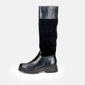 Volzak 0666 Botte genouillère en daim Noir