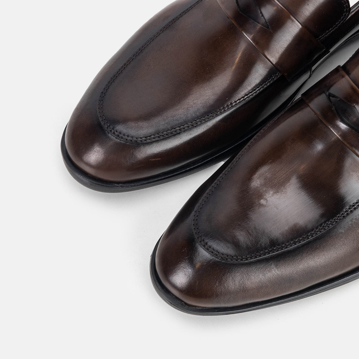 Volzak 5328 chaussure en cuir Démasquable Marron vintage