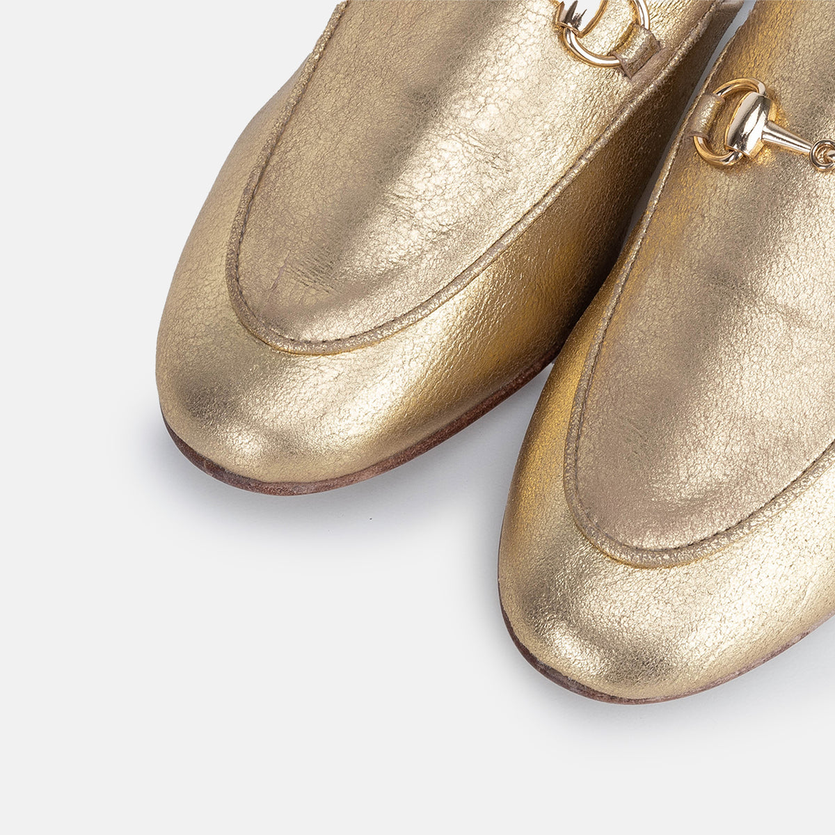Volzak 3060 Gold Leather Mule