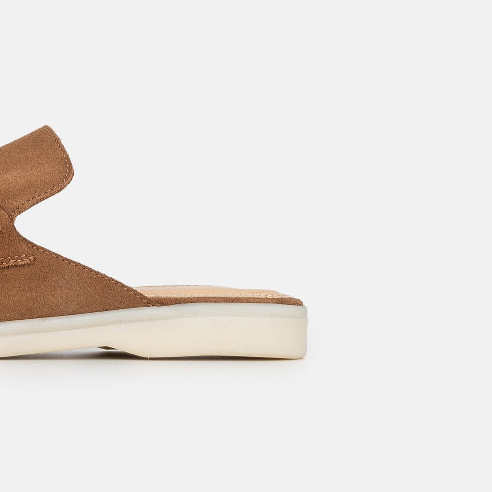 Volzak 0777 Camel suede mule
