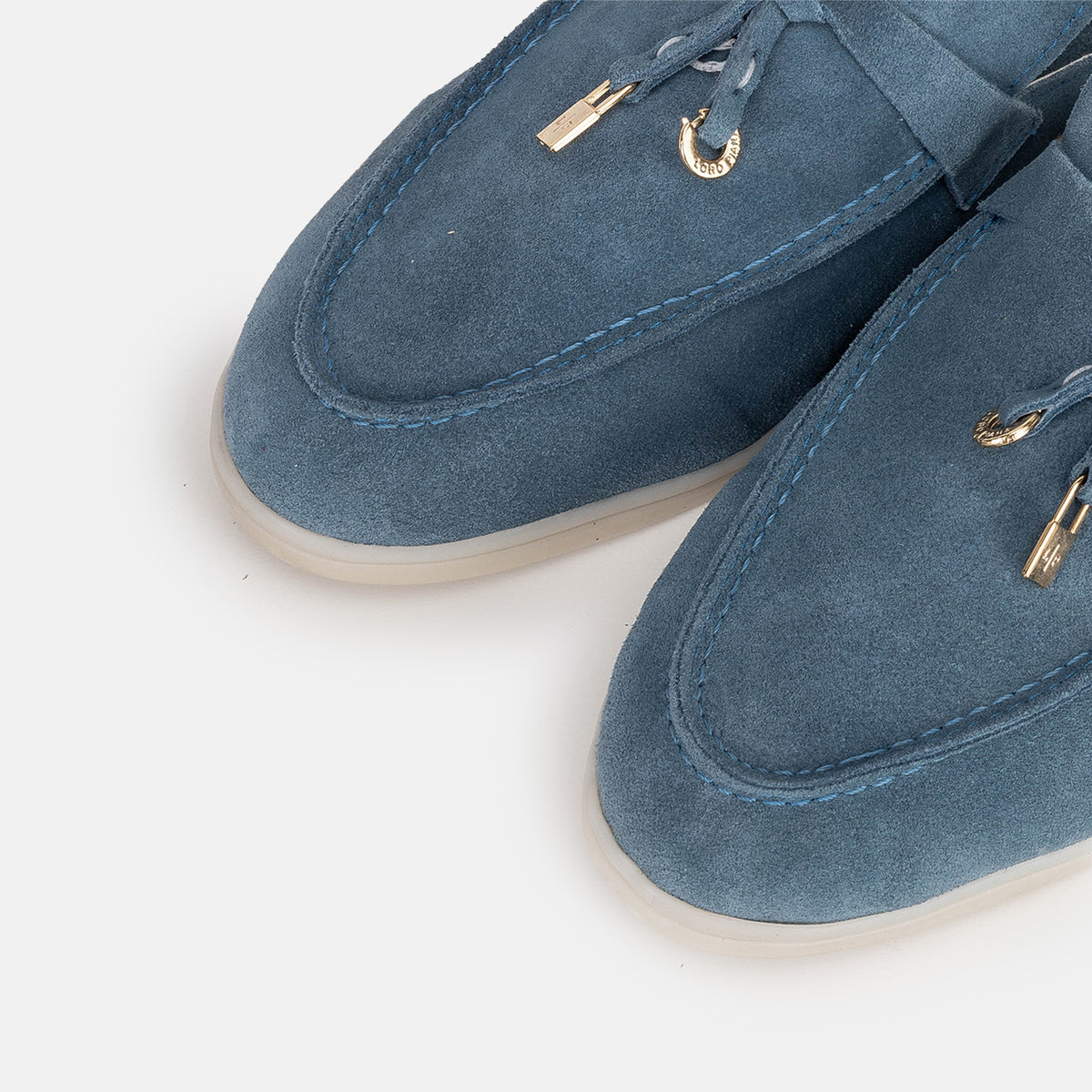Volzak 0777 Suede Mule Blue
