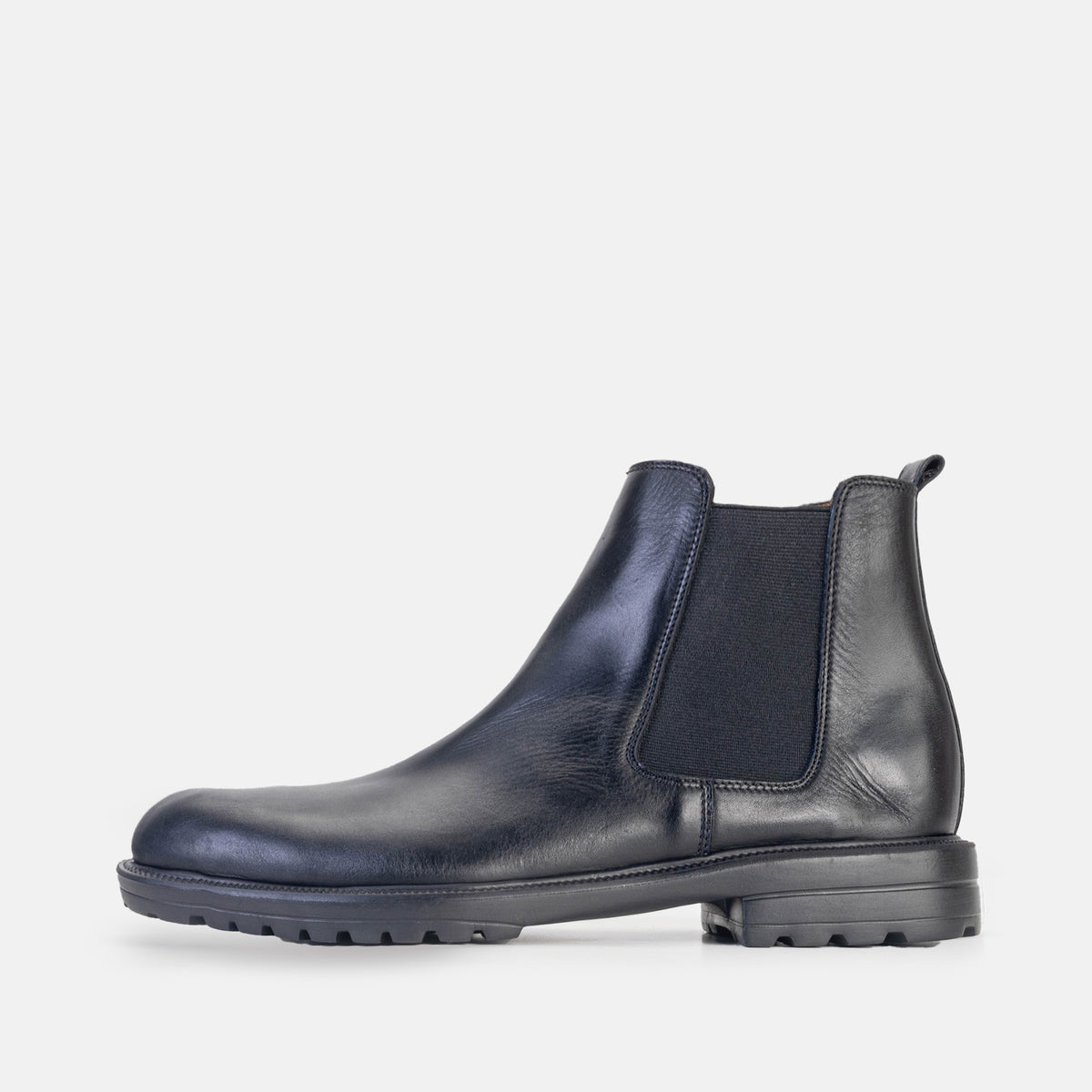 Volzak 5302 Black Leather Ankle Boot