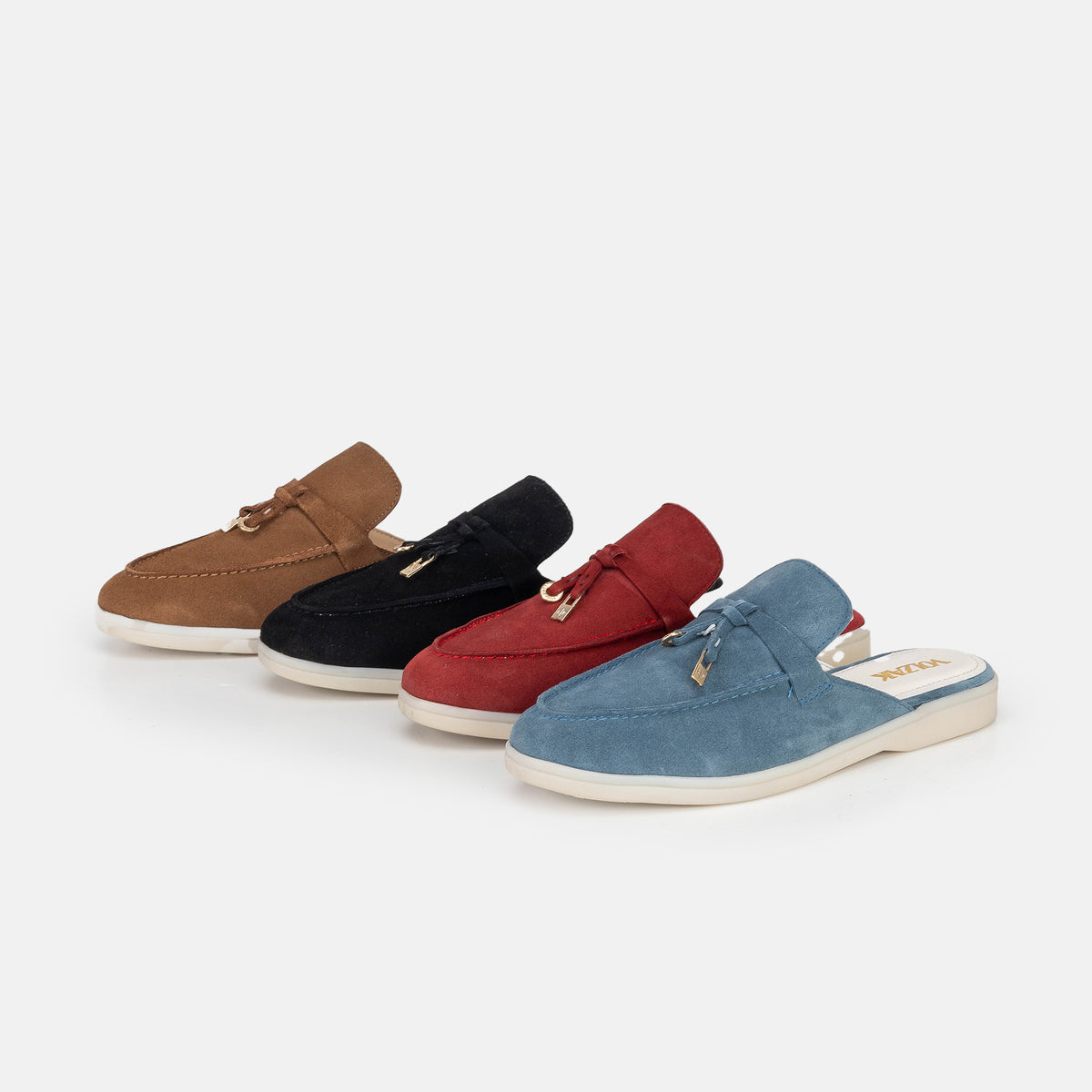 Volzak 0777 Suede Mule Blue
