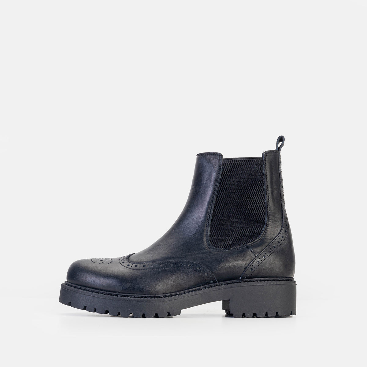 Volzak 050 Black Leather Ankle Boot