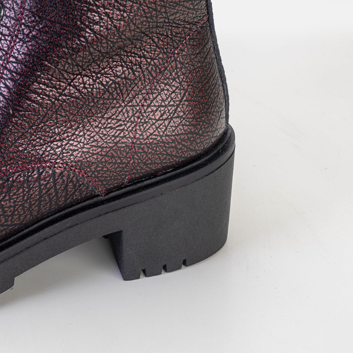 Volzak 3033 Bottine en cuir Bordeaux Grainé