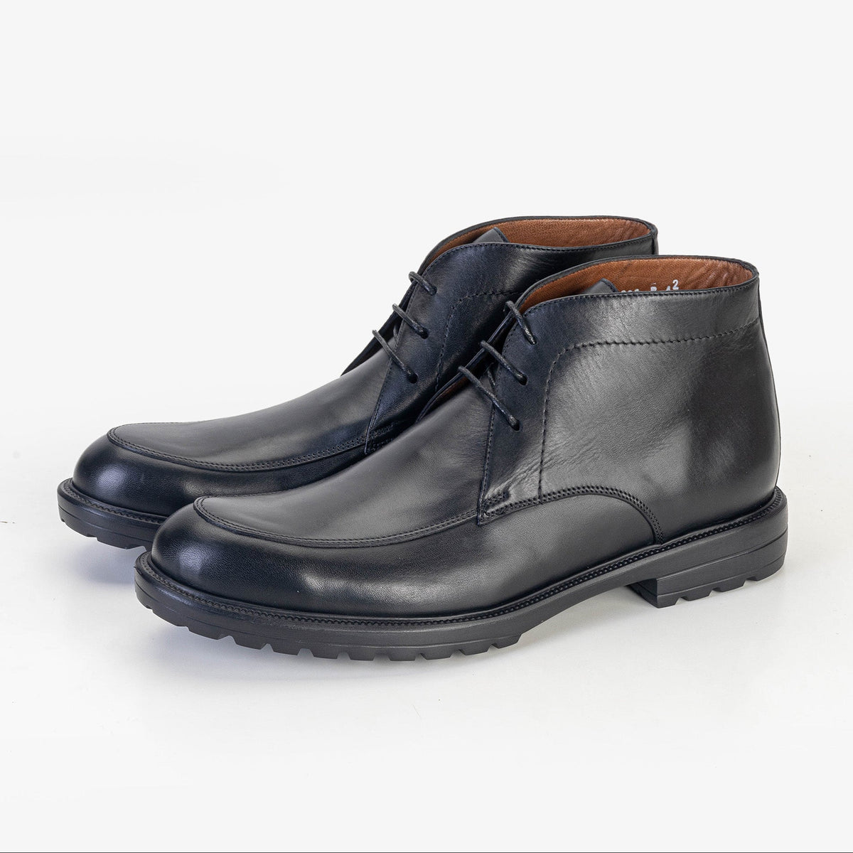Volzak 5306 Black Leather Ankle Boot