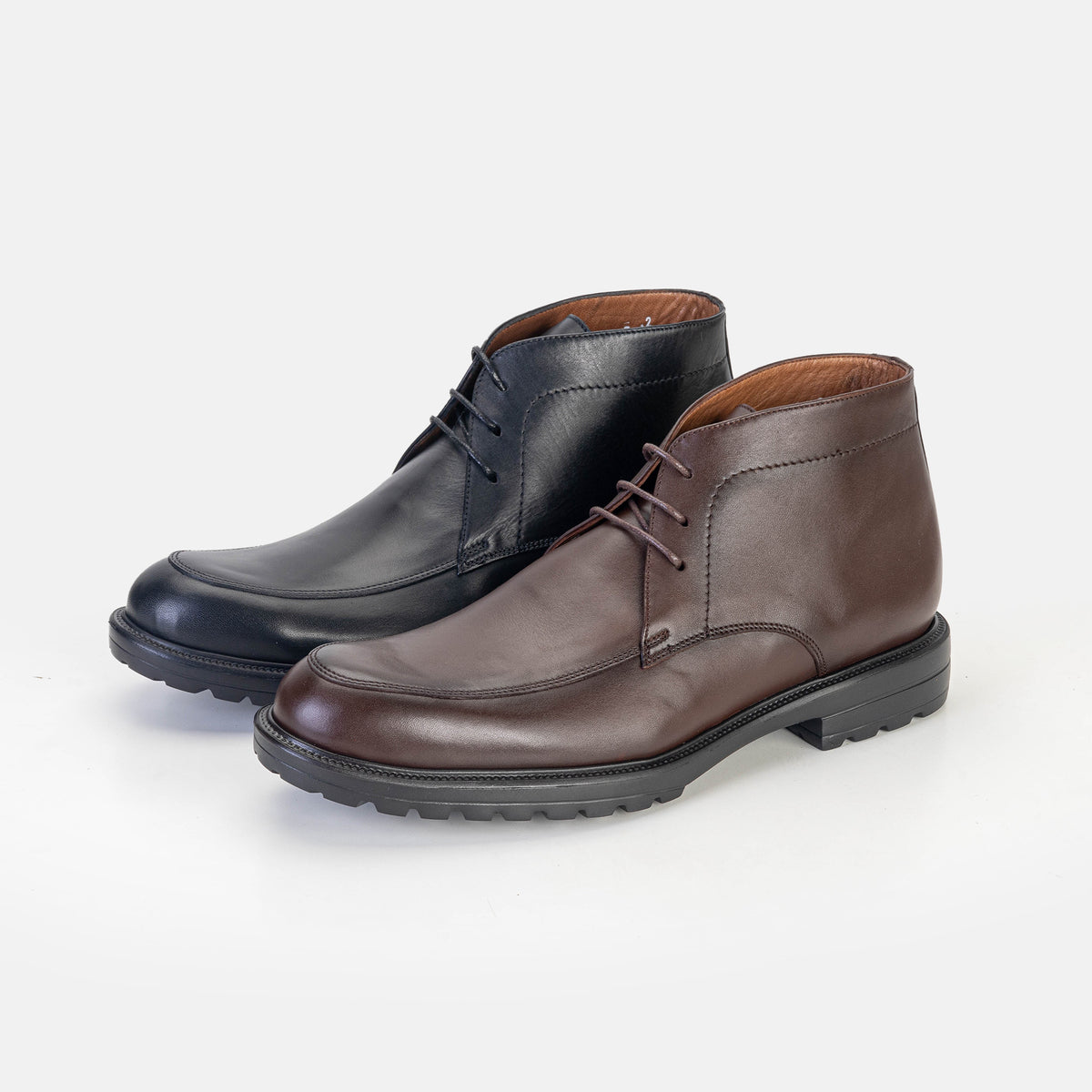 Volzak 5306 Black Leather Ankle Boot