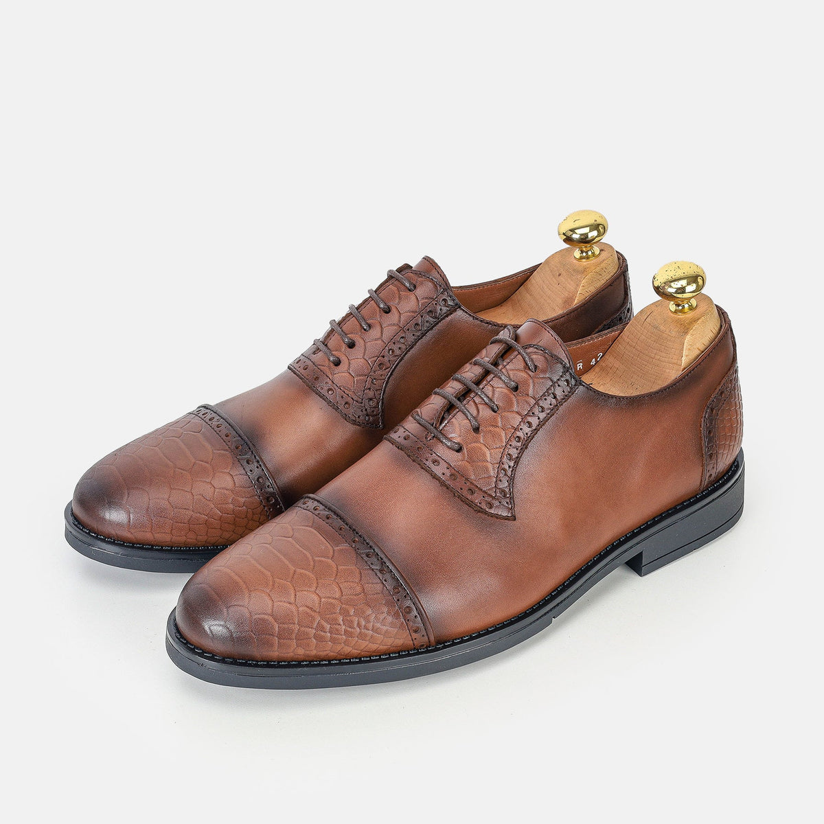 Volzak 5309 chaussure en cuir Marron Vintage