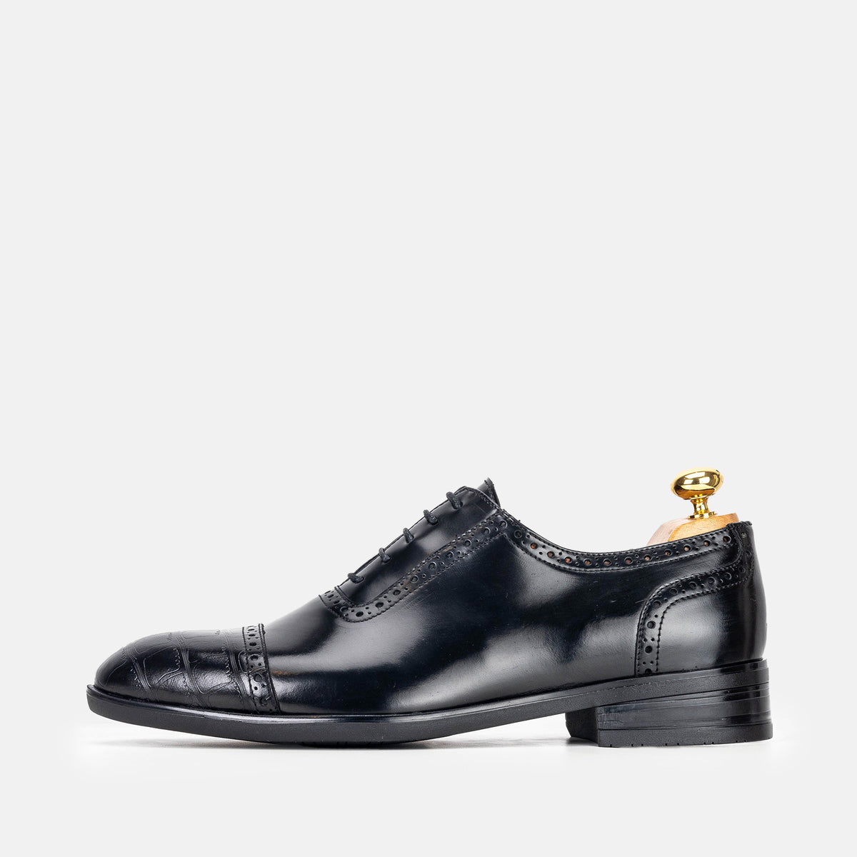 Volzak 5326 Black Demaskable Leather Shoe