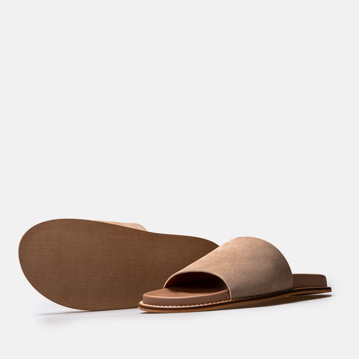 Volzak 521 Sandale en daim Beige