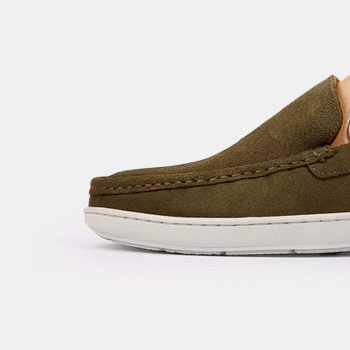 Volzak 03 Mocassin en daim vert