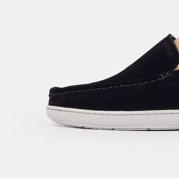 Volzak 03 Mocassin en daim noir