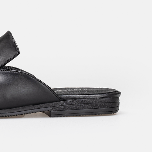 Volzak 5403 Black Leather Mule