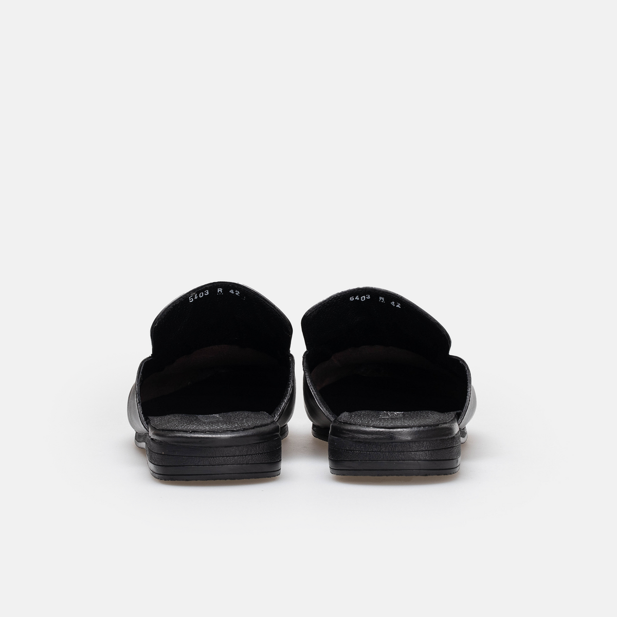 Volzak 5403 Black Leather Mule