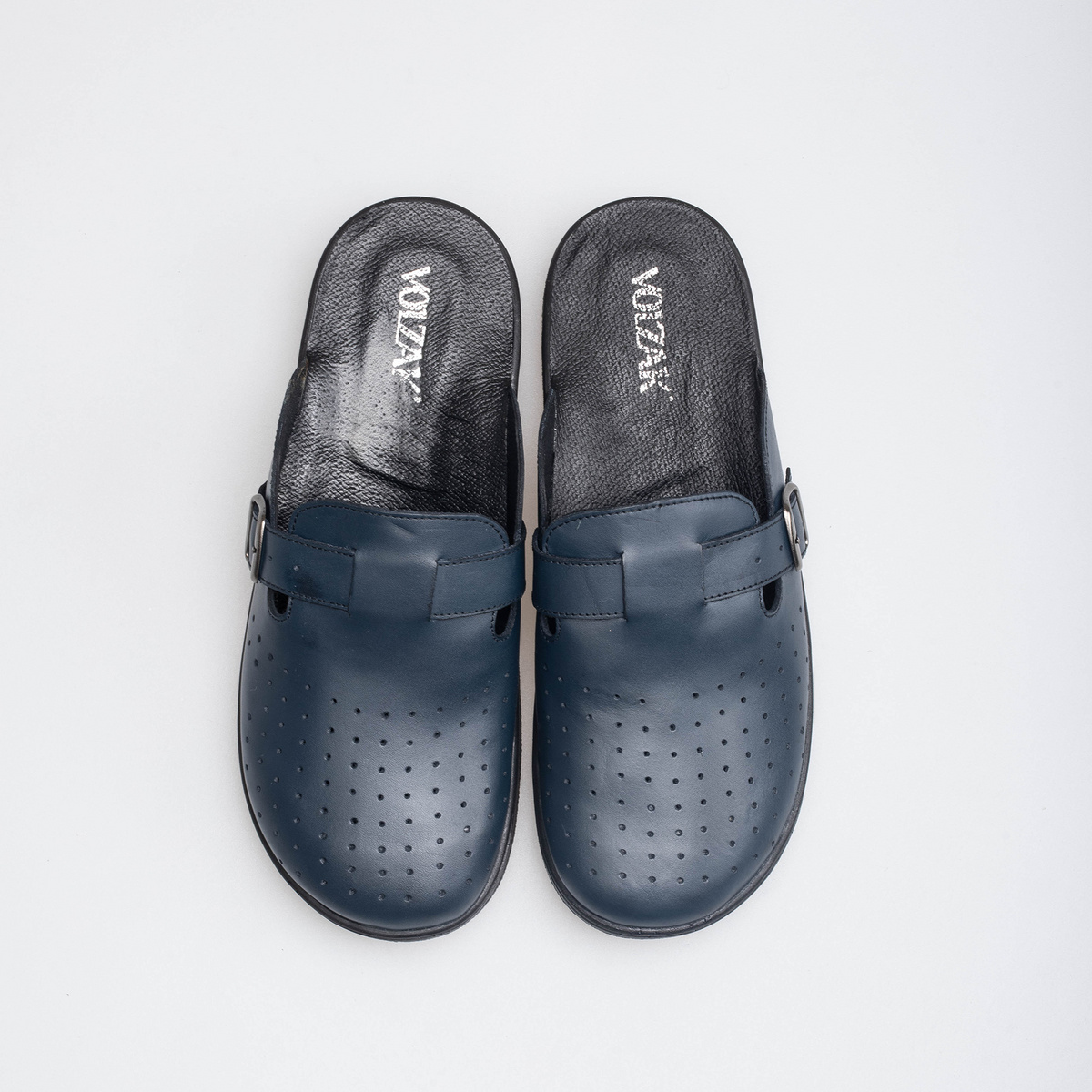 Volzak 5401 Sabot en cuir Bleu