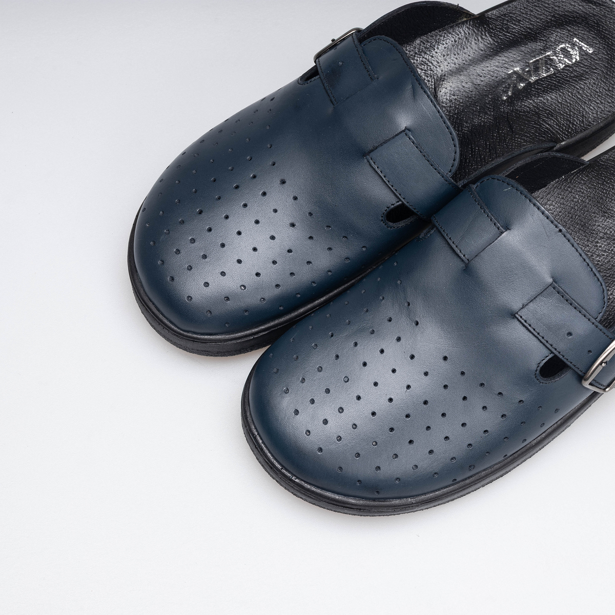 Volzak 5401 Sabot en cuir Bleu