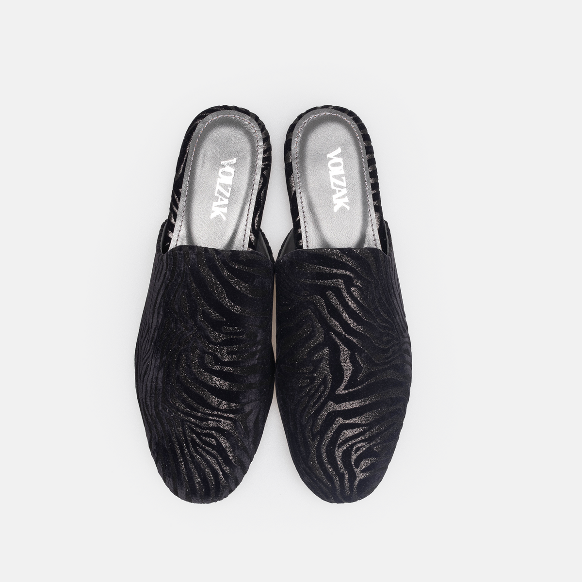 Volzak 3111 Mule en cuir Noir