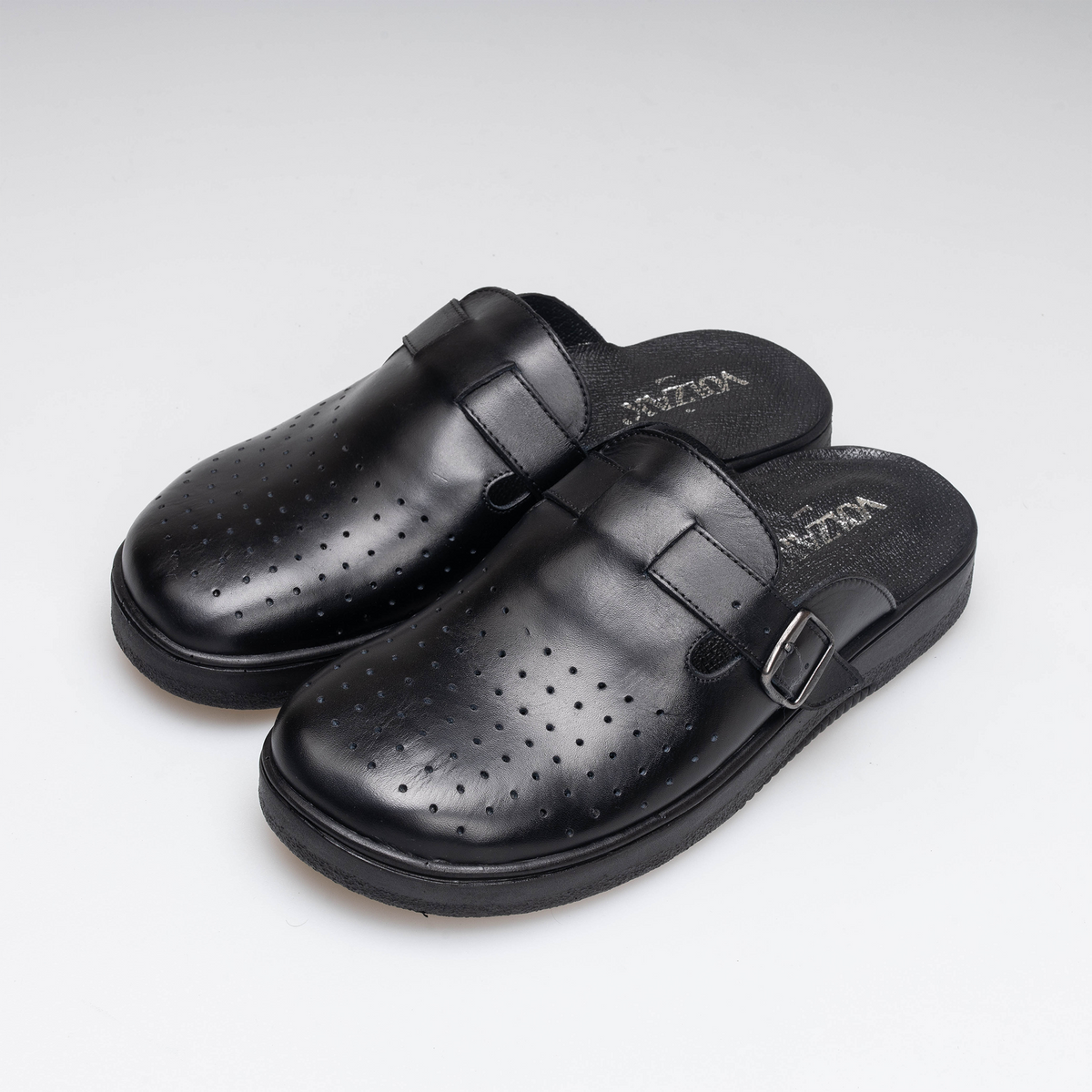 Volzak 5401 Sabot en cuir Noir
