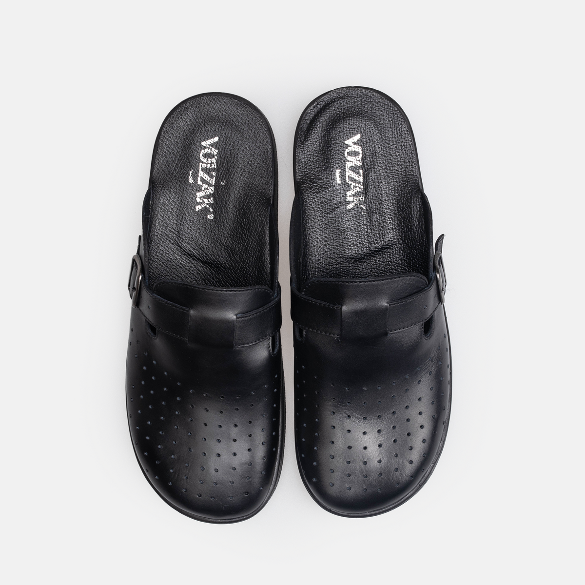 Volzak 5401 Sabot en cuir Noir