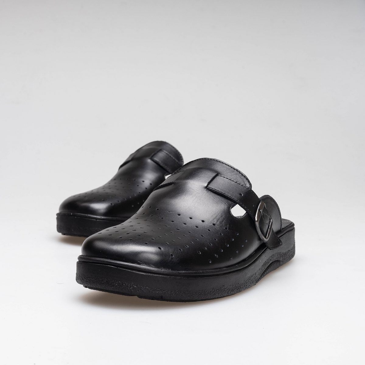 Volzak 5401 Sabot en cuir Noir