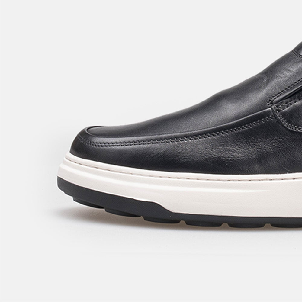 Volzak 3072 basket en cuir Noir