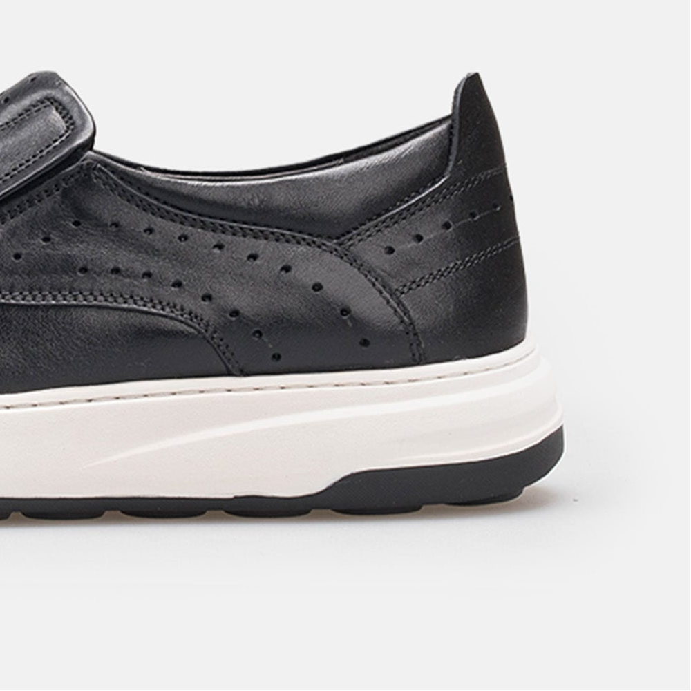 Volzak 3072 basket en cuir Noir