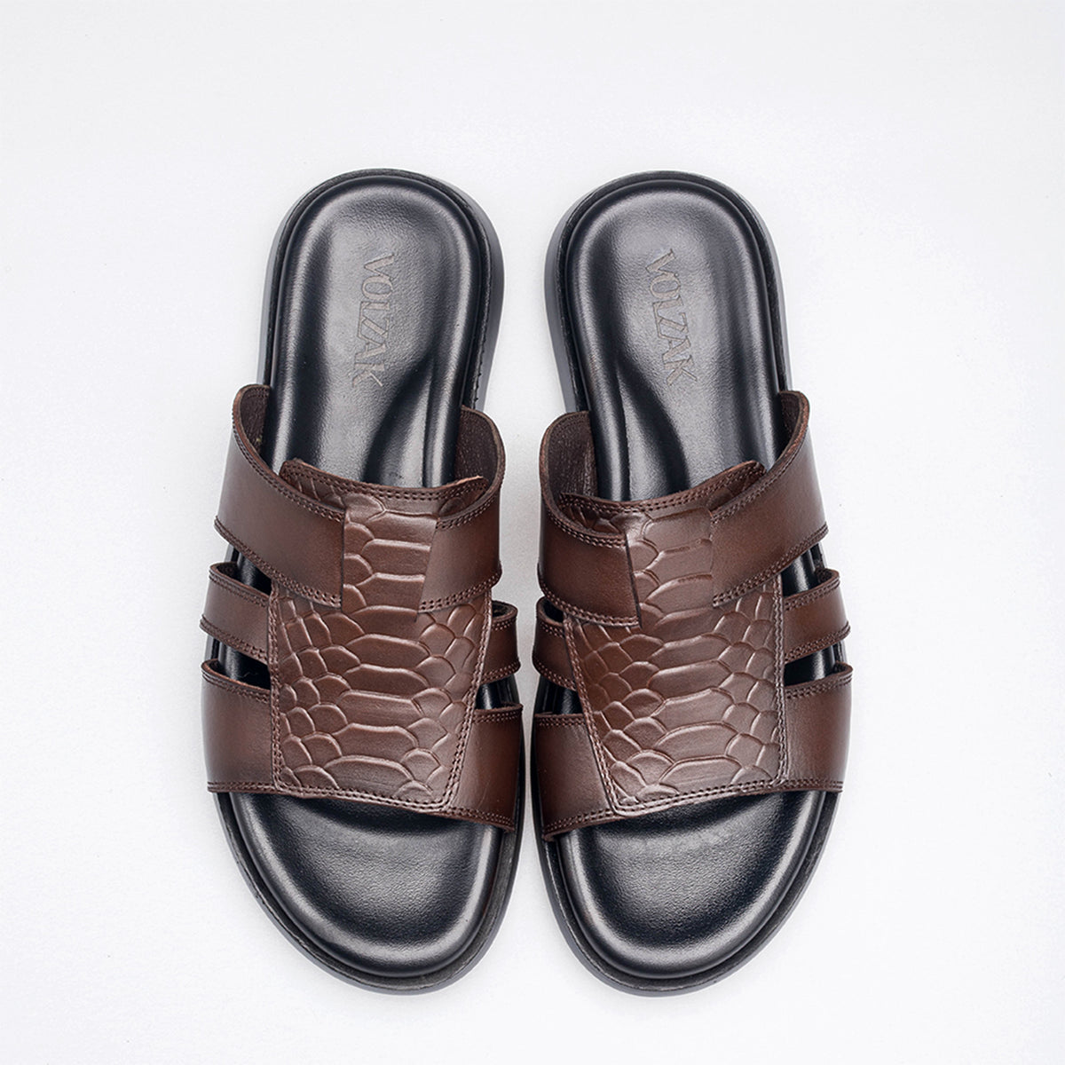 Volzak 5406 Sandale en cuir Marron